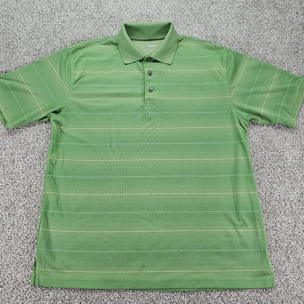 Grand Slam Performance Men's Golf Polo BUNDLE Size Large Green And Yellow Casual - Picture 5 of 14